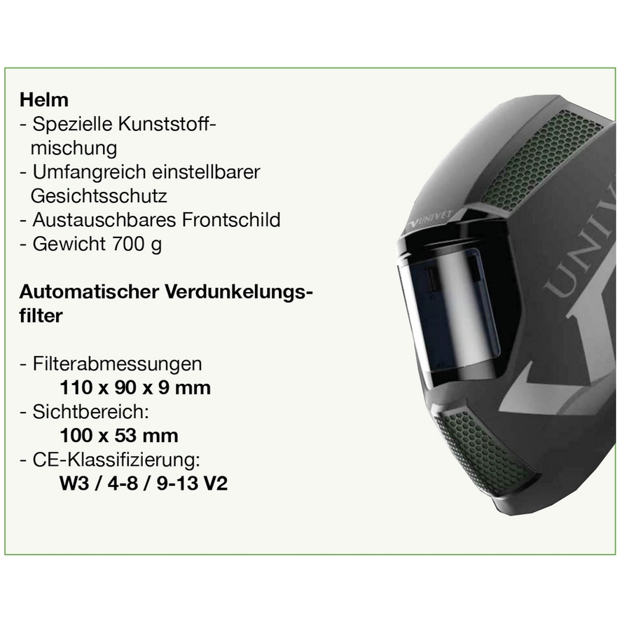 Automatische Laserschweiss-Helm Weld-Helmet EN207-Zertifizierung für die Gesamtheit Helm plus Filter